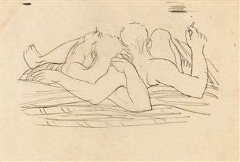 AVEL DE KNIGHT (1923 - 1995) Four Drawings.